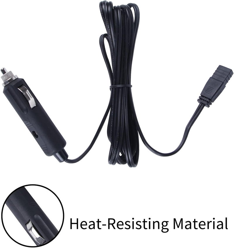CSBY 2m 12V DC Replacement Car Cooler Cool Box Mini Fridge 2 Pin Lead Cable Plug Wire - Image 4